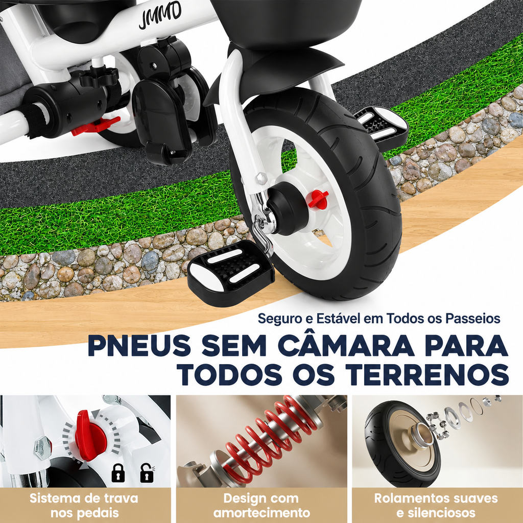 Triciclo Dobrável 8 em 1